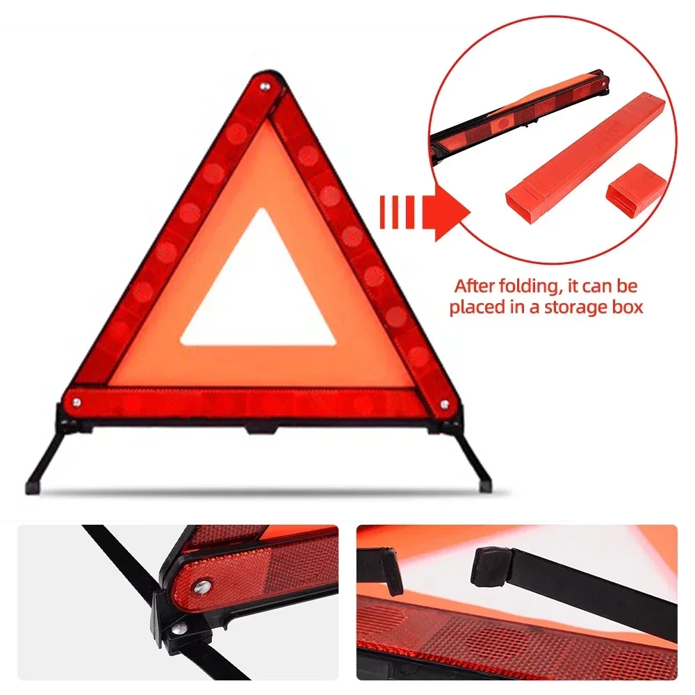 Emergency Exit Sign - Car Emergency Breakdown Warning Triangle Red