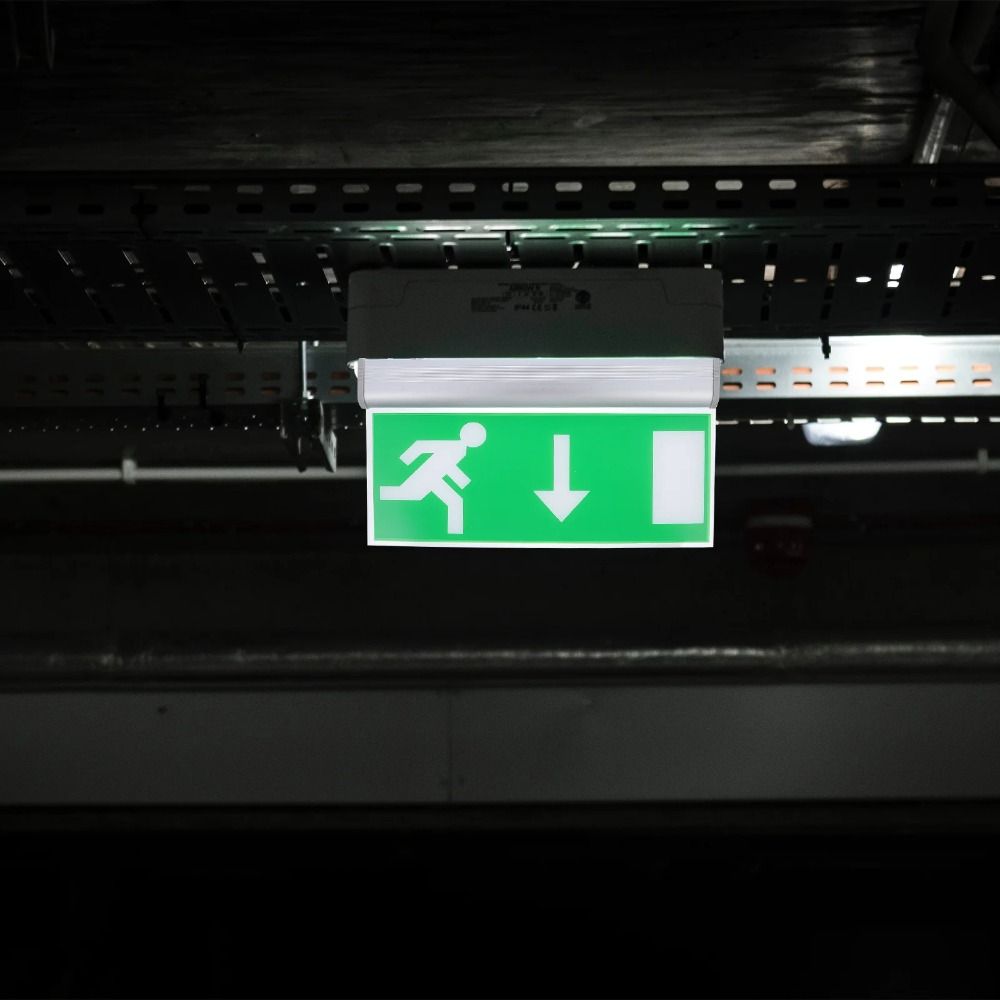 Emergency Exit Sign - Commercial LED Emergency Sign Lamp Green