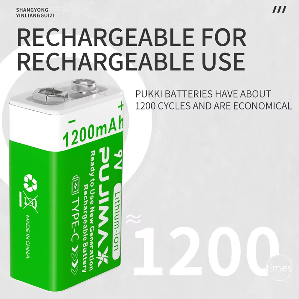 PUJIMAX 9V Rechargeable Batter - огляд і ціна Co Detector Plug