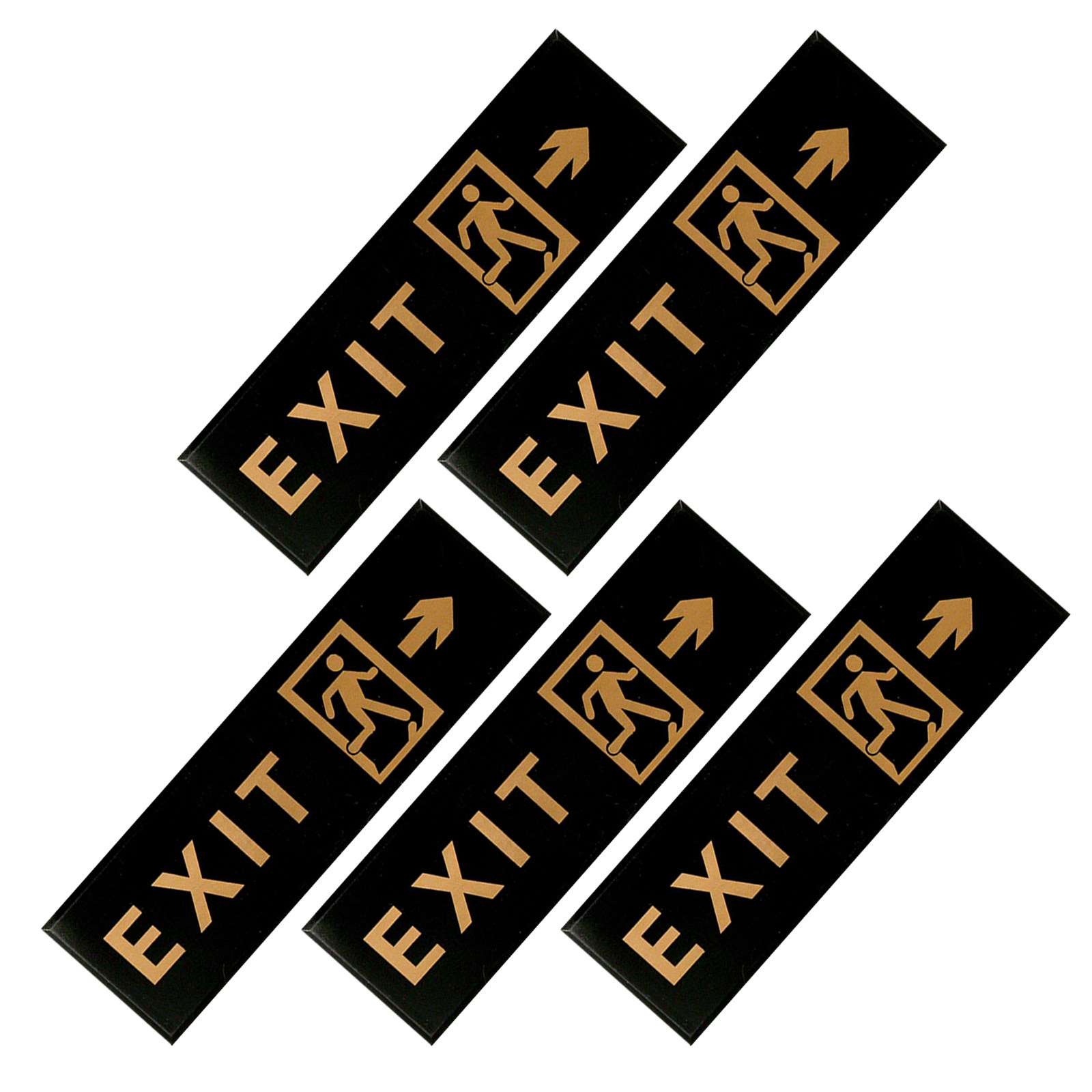 5Pcs Exit Sign Self Adhesive A - огляд і ціна Emergency Exit Sign