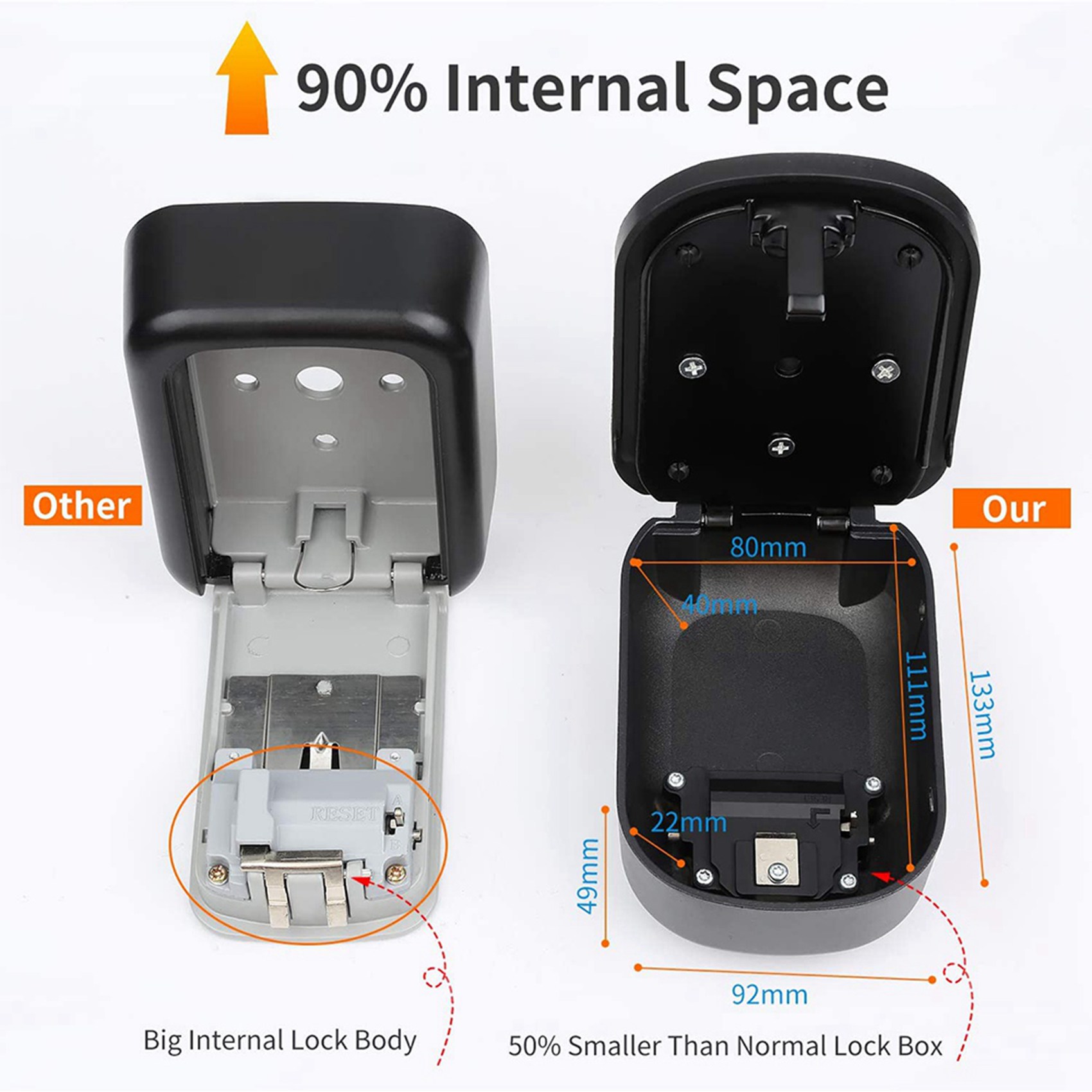 ABKN-2X Key Lock Box Wall Moun - огляд і ціна Lockbox Key Secure