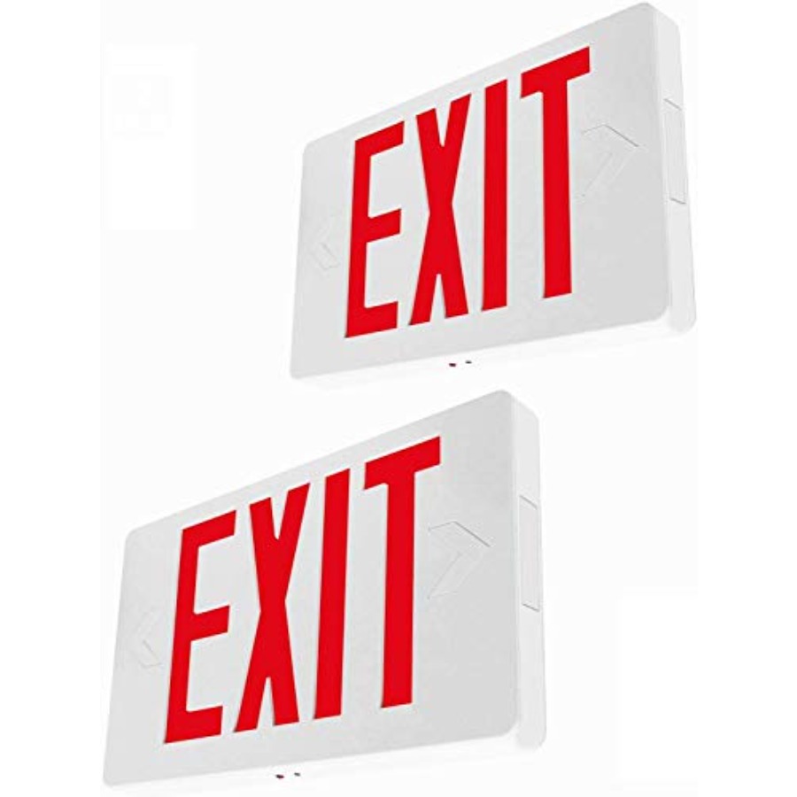 Ultra Slim LED Exit Sign, Red  - огляд і ціна Emergency Exit Sign