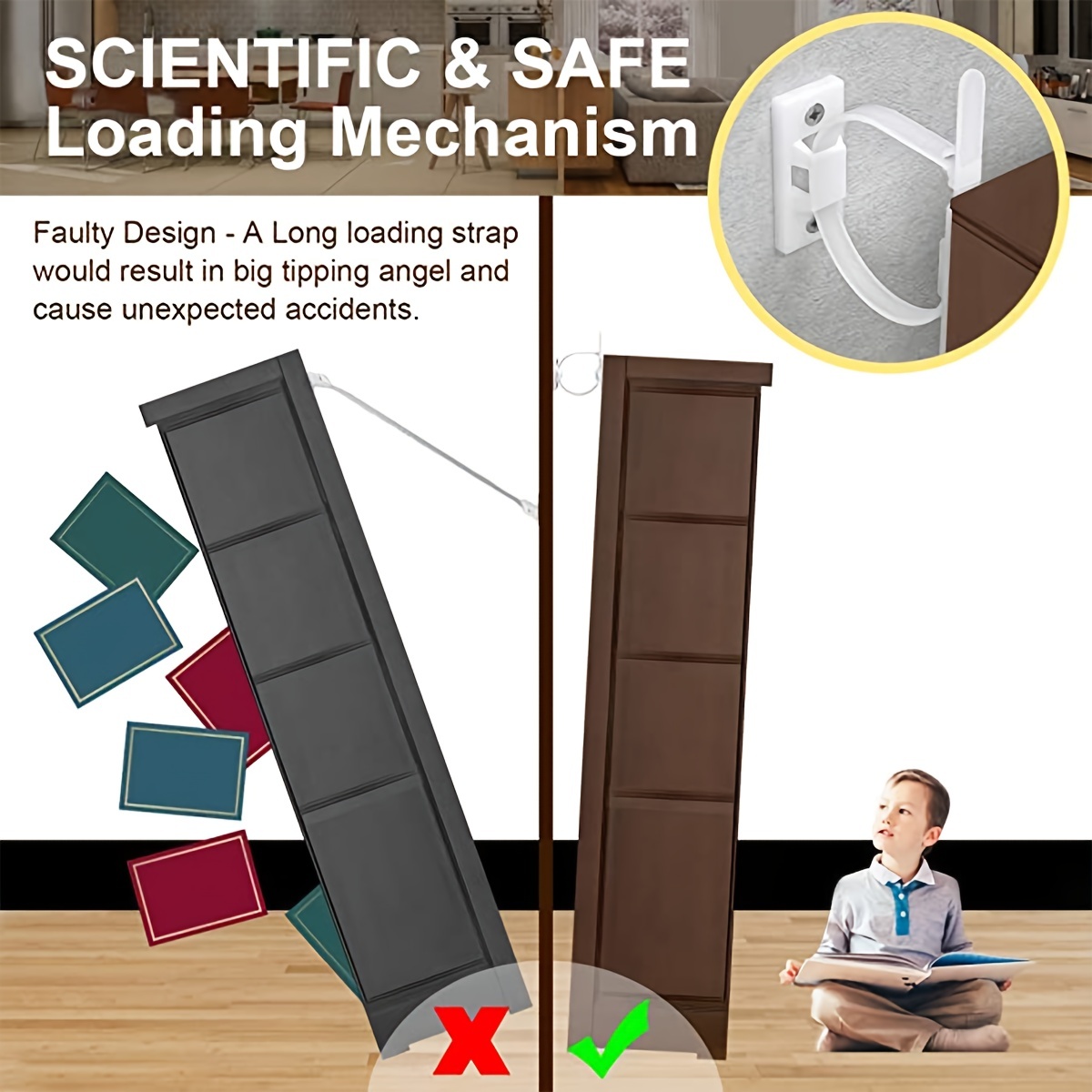 Furniture Anchors Upgraded Fur - огляд і ціна Earthquake Anchor Strap