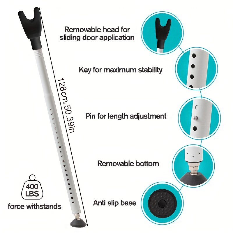 Adjustable 2in1 Sliding Patio  - огляд і ціна Window Lock Bar