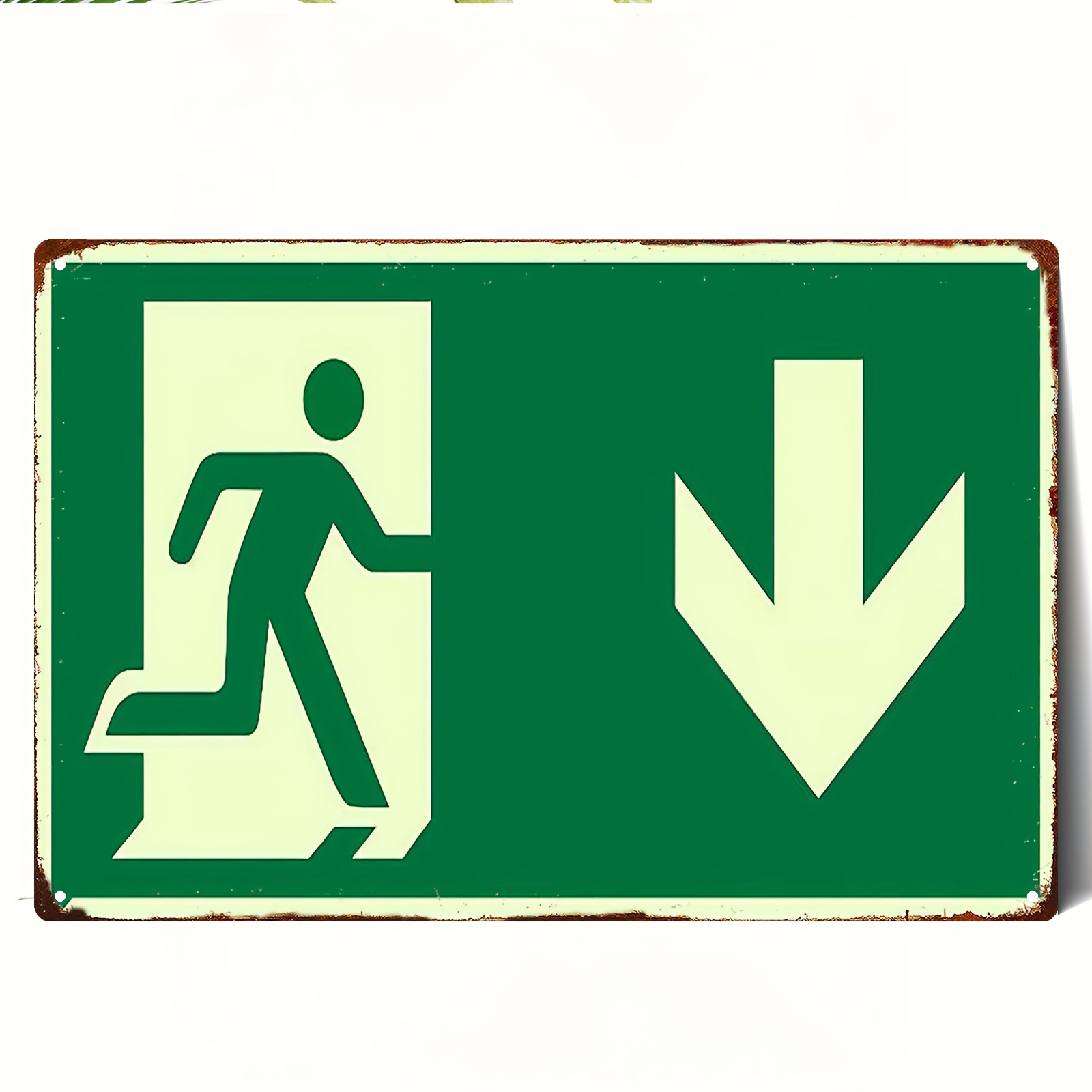 2D Vintage Metal Iron Sign | P - огляд і ціна Emergency Exit Sign