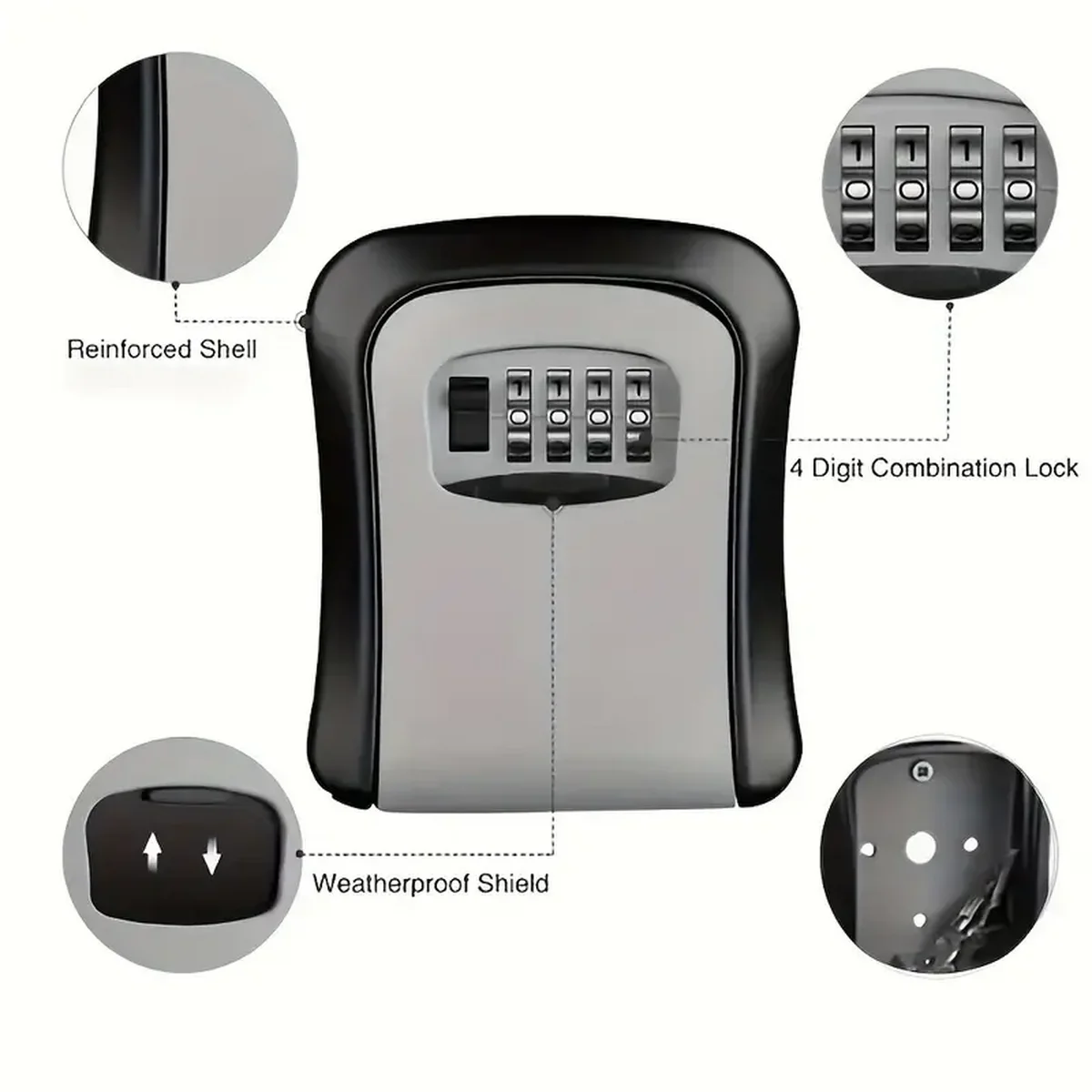 Waterproof Portable Combinatio - огляд і ціна Lockbox Key Secure