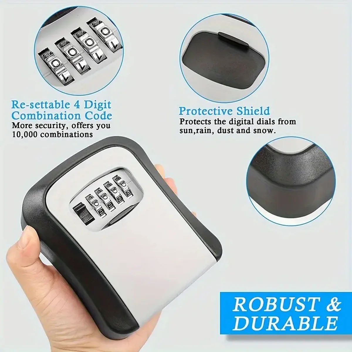 Waterproof Portable Combinatio - огляд і ціна Lockbox Key Secure