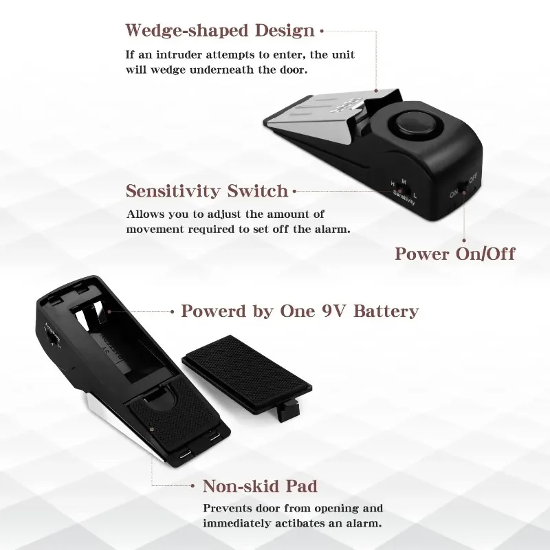 ZEXEF mini security protection - огляд і ціна Door Stop Alarm