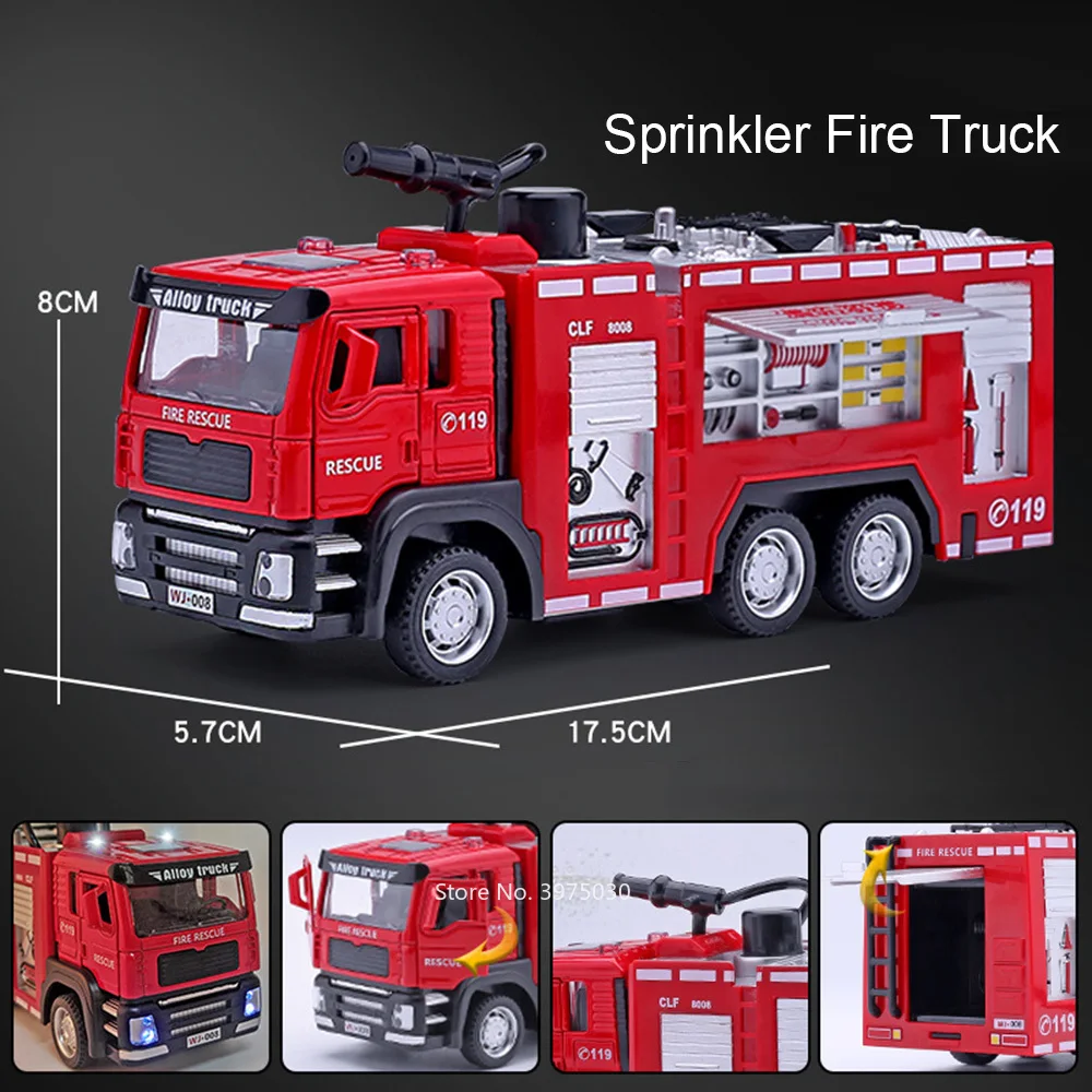 1/32 Fire Engine Car Toy Model - огляд і ціна Fire Escape Ladder