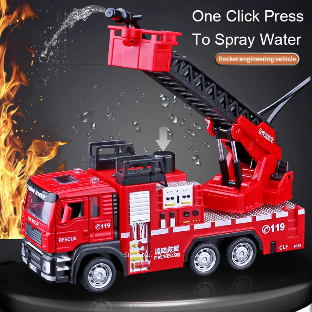 1/32 Fire Engine Car Toy Model - огляд і ціна Fire Escape Ladder