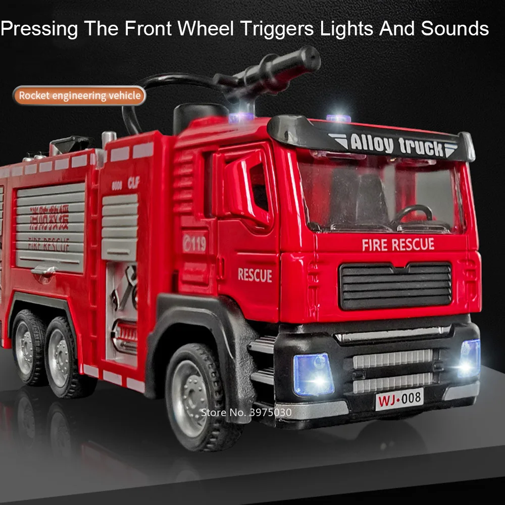 1/32 Fire Engine Car Toy Model - огляд і ціна Fire Escape Ladder