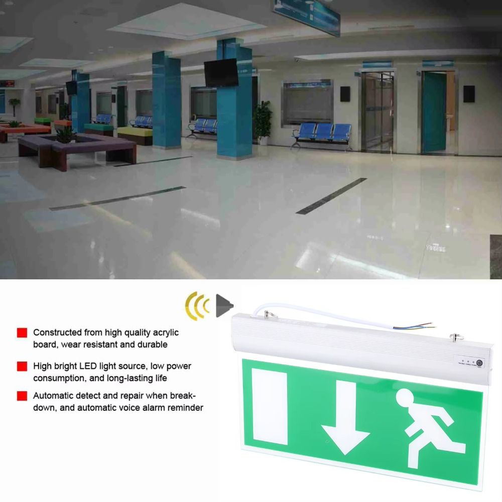Commercial LED Emergency Sign  - огляд і ціна Emergency Exit Sign