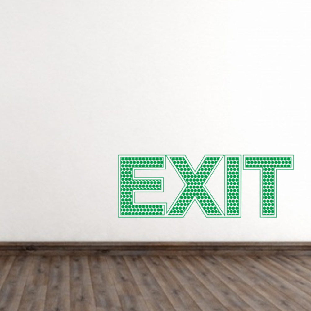 Exit Wall Safety Sticker Nocti - огляд і ціна Emergency Exit Sign