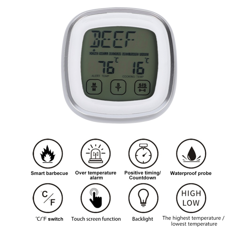 Touch Screen Digital Meat Ther - огляд і ціна Pool Alarm Float