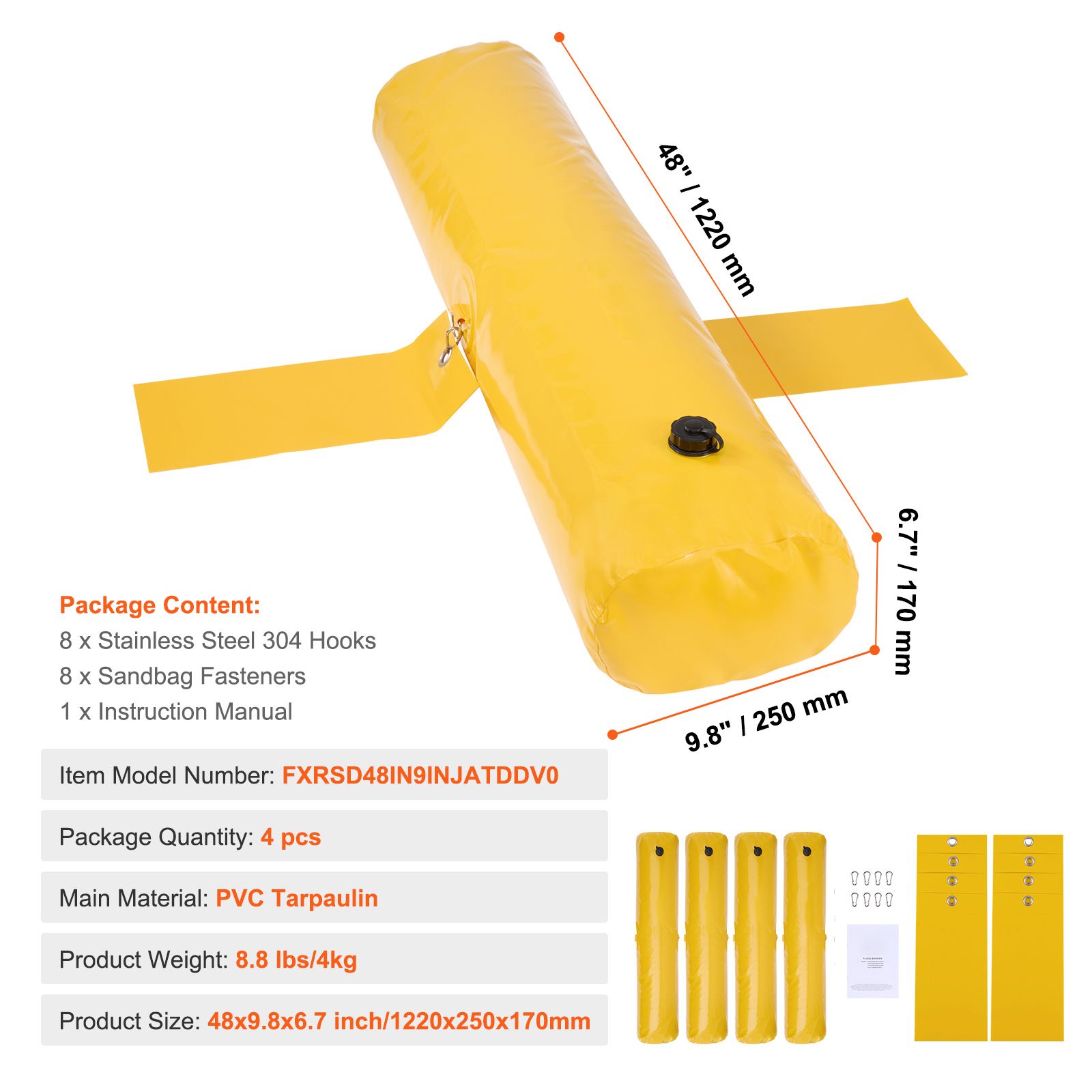 Flood Barriers, Sandbag Altern - огляд і ціна Flood Barrier Bag