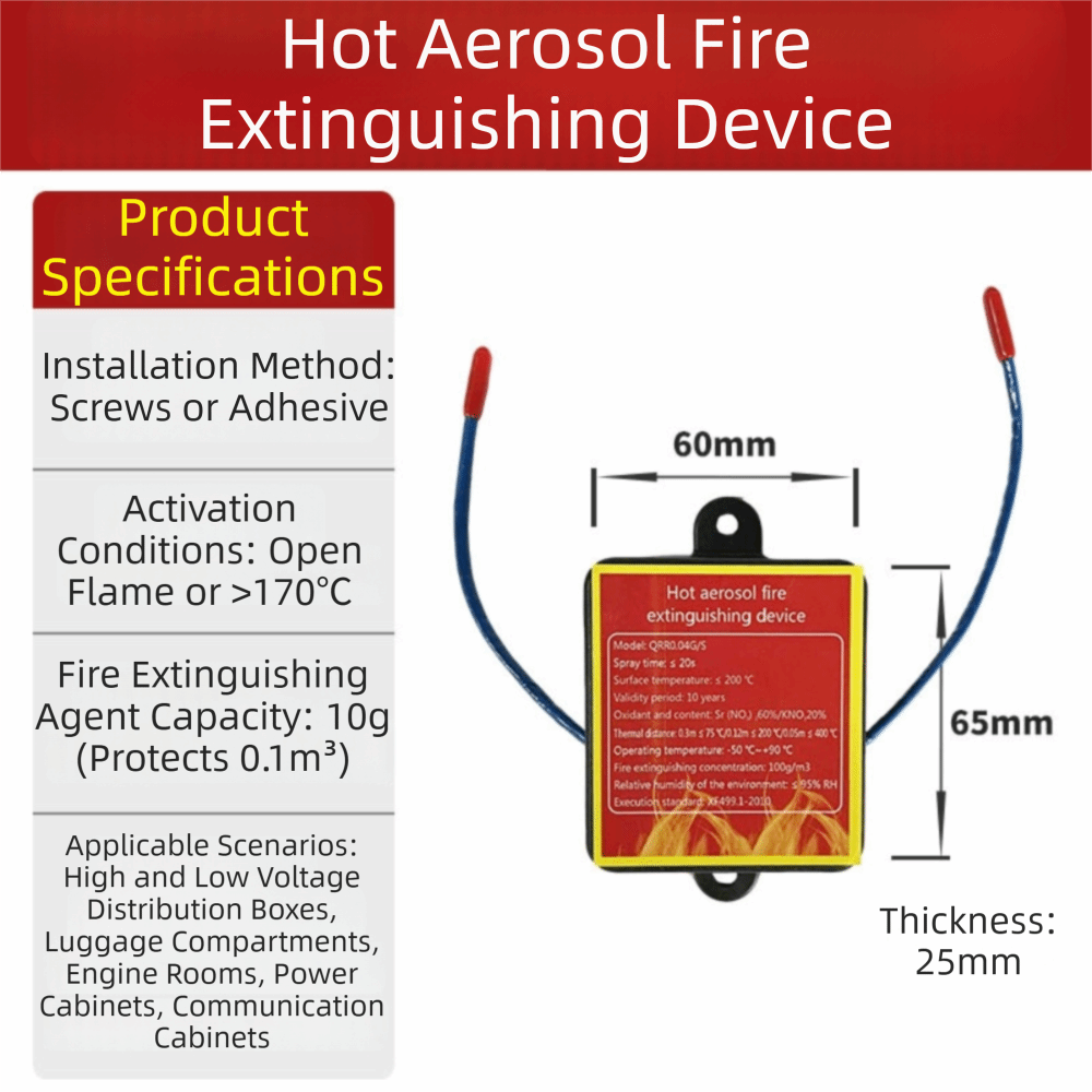 Dual-Line Design Flame Retarda - огляд і ціна Fire Extinguisher Small